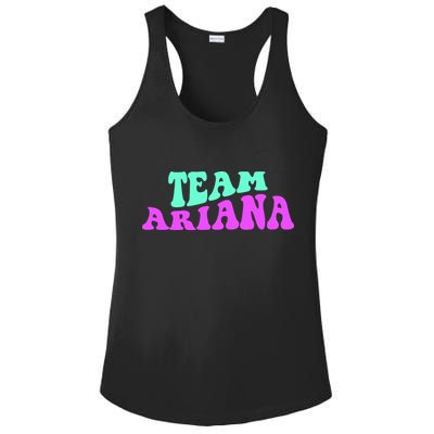 Team Ariana Cheer For Ariana, Show Support Be On Ladies PosiCharge Competitor Racerback Tank