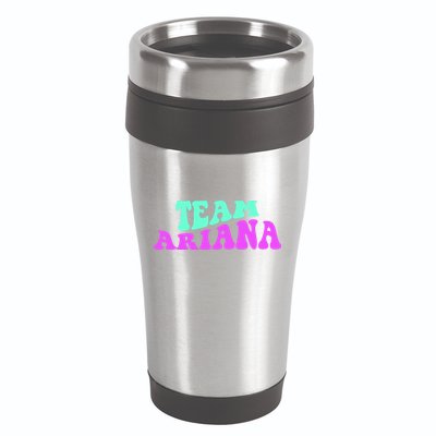 Team Ariana Cheer For Ariana, Show Support Be On 16oz Travel Tumbler