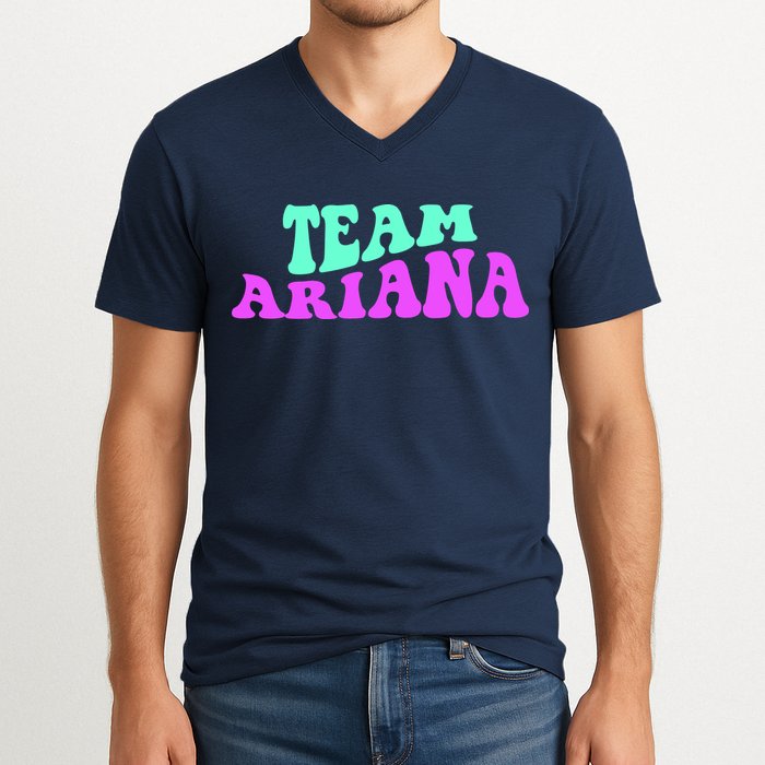 Team Ariana Cheer For Ariana, Show Support Be On V-Neck T-Shirt