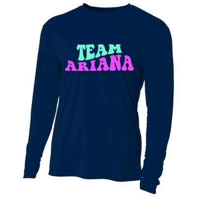 Team Ariana Cheer For Ariana, Show Support Be On Cooling Performance Long Sleeve Crew