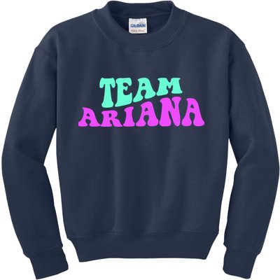Team Ariana Cheer For Ariana, Show Support Be On Kids Sweatshirt