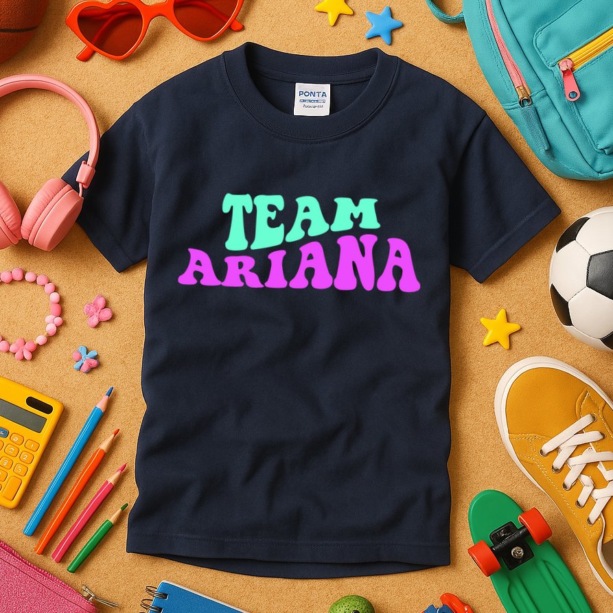 Team Ariana Cheer For Ariana, Show Support Be On Kids T-Shirt