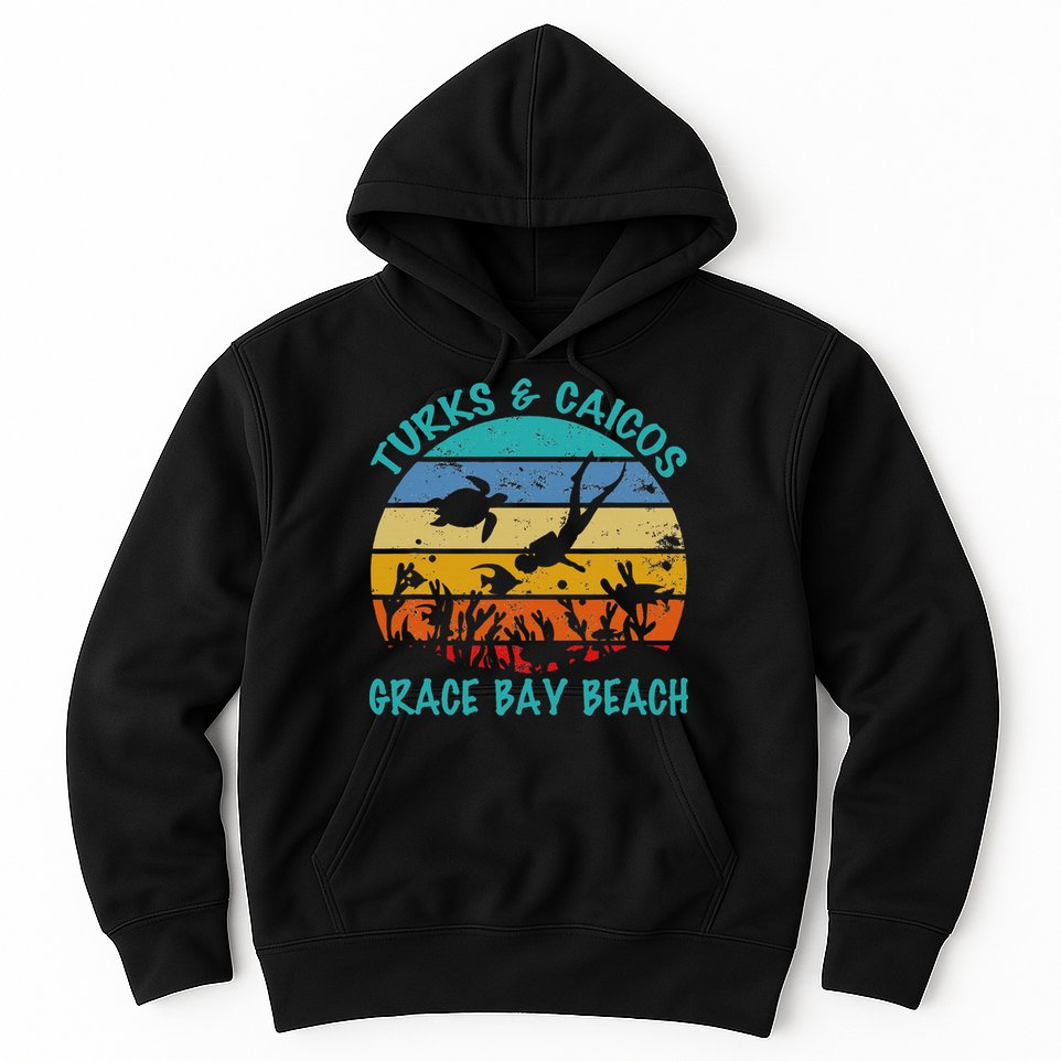 Turks And Caicos Islands West Indies Grace Bay Beach Gifts Hoodie