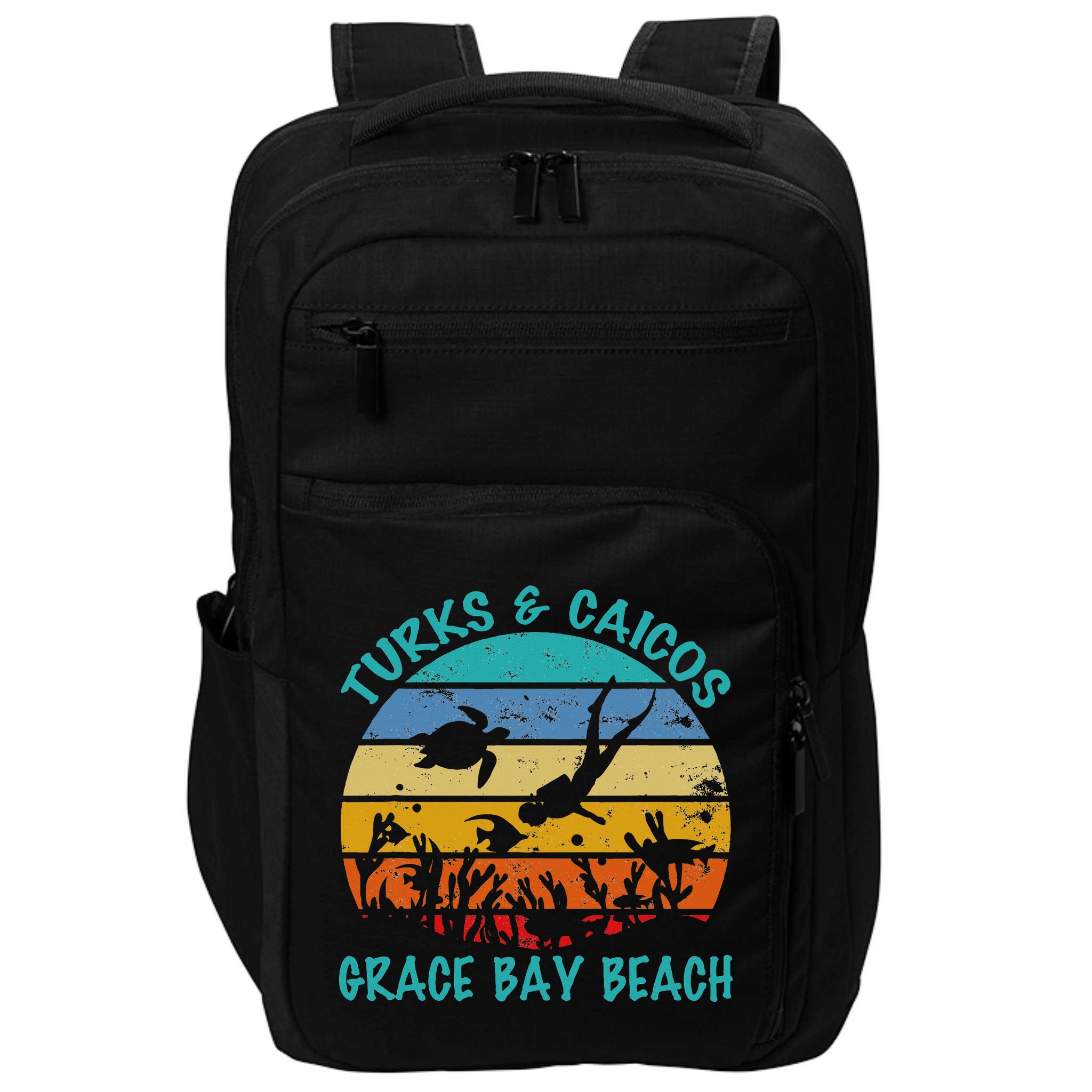 Turks And Caicos Islands West Indies Grace Bay Beach Gifts Impact Tech Backpack