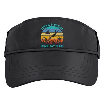 Turks And Caicos Islands West Indies Grace Bay Beach Gifts Adult Drive Performance Visor