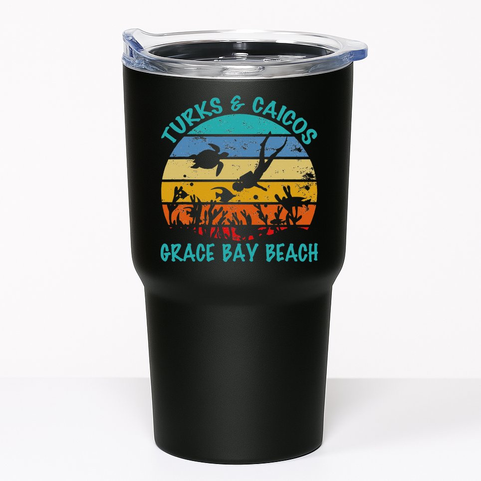 Turks And Caicos Islands West Indies Grace Bay Beach Gifts Tumbler