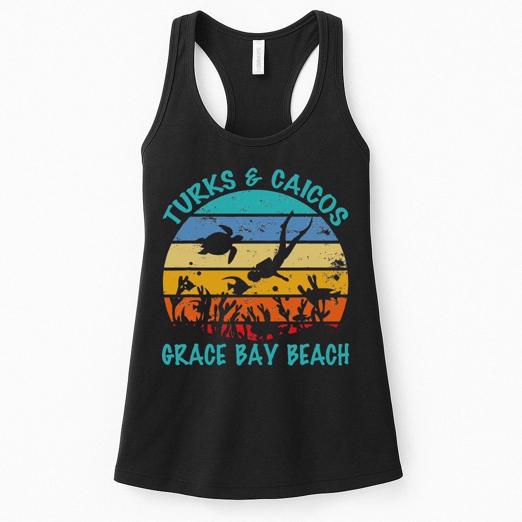 Turks And Caicos Islands West Indies Grace Bay Beach Gifts Womens Tank Top
