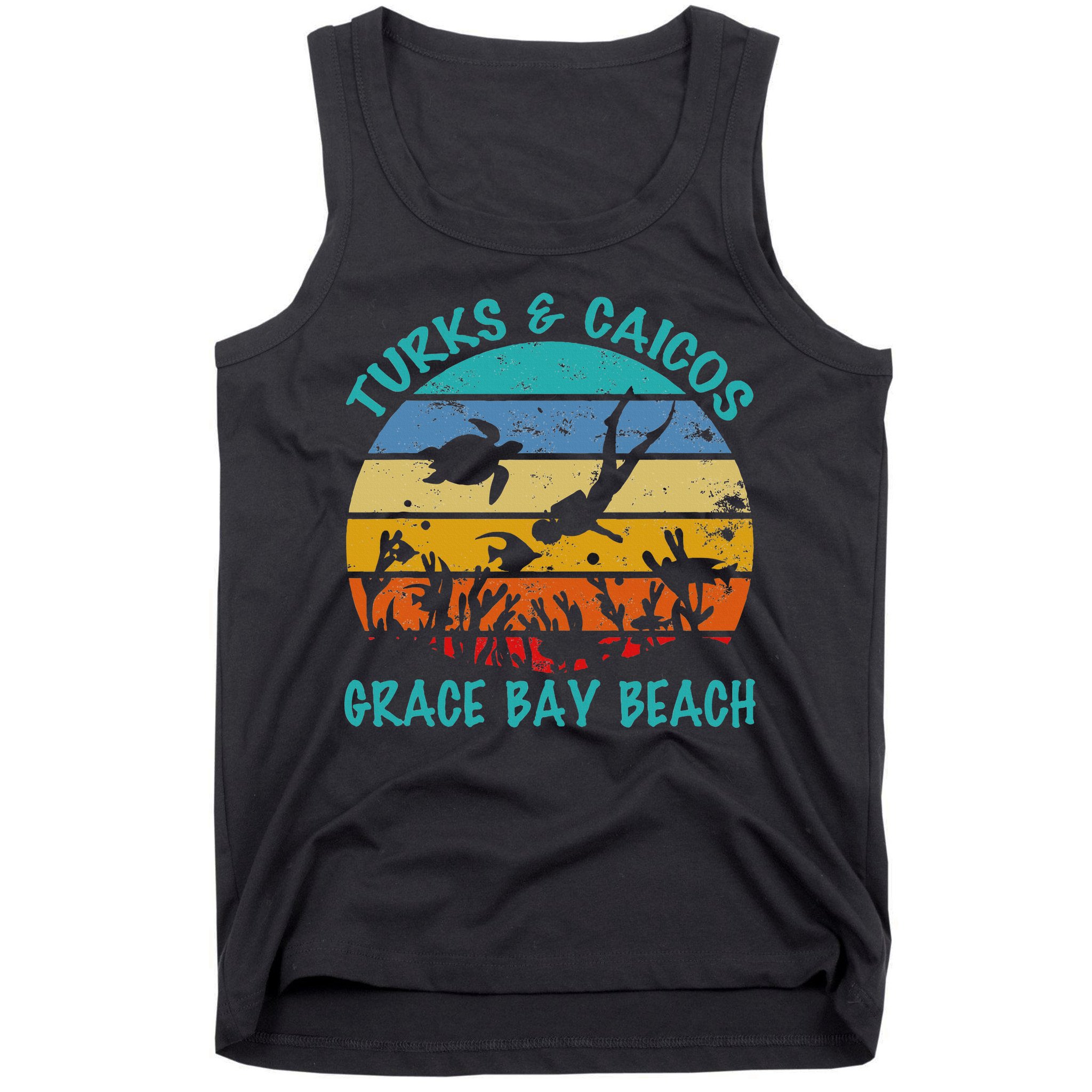 Turks And Caicos Islands West Indies Grace Bay Beach Gifts Tank Top