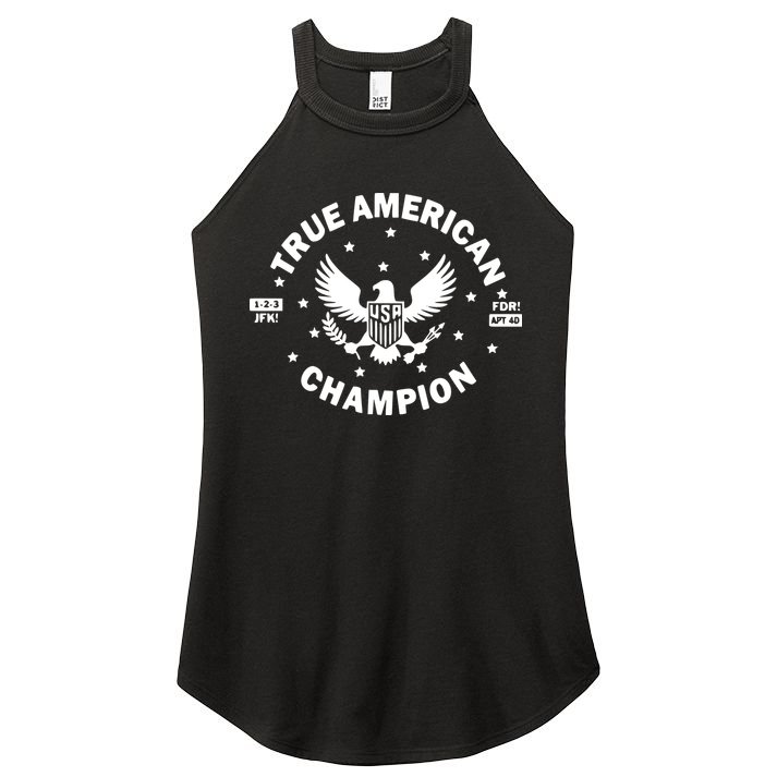 True American Champion Usa Women's Perfect Tri Rocker Tank