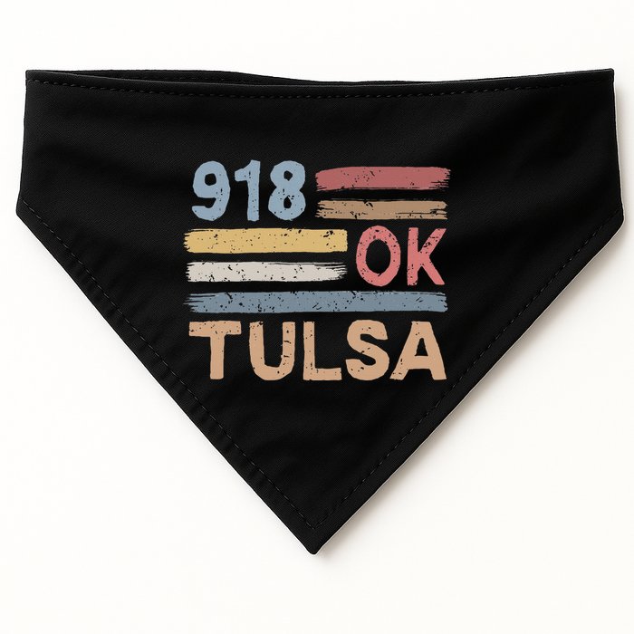 Tulsa Area Code 918 Residents State Oklahoma USA-Made Doggie Bandana