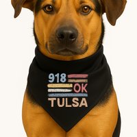 Tulsa Area Code 918 Residents State Oklahoma USA-Made Doggie Bandana