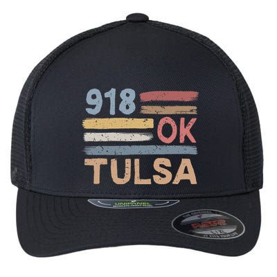 Tulsa Area Code 918 Residents State Oklahoma Flexfit Unipanel Trucker Cap