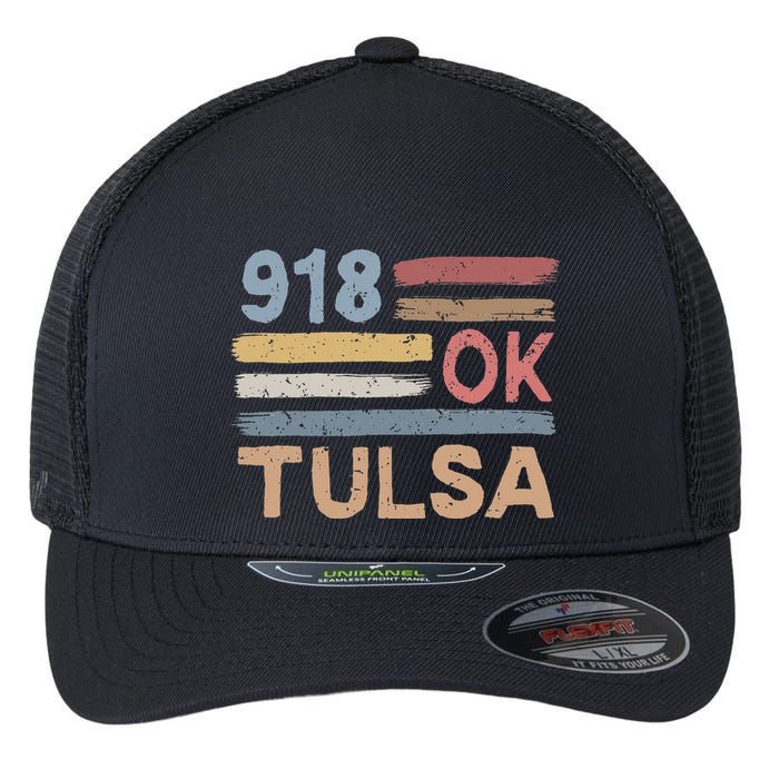 Tulsa Area Code 918 Residents State Oklahoma Flexfit Unipanel Trucker Cap