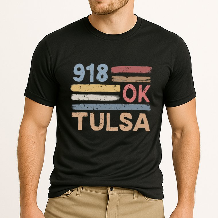 Tulsa Area Code 918 Residents State Oklahoma Performance Shirt