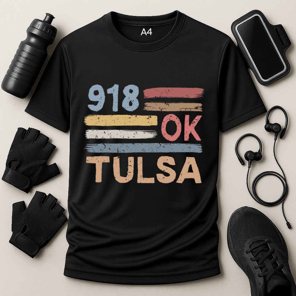 Tulsa Area Code 918 Residents State Oklahoma Performance Shirt