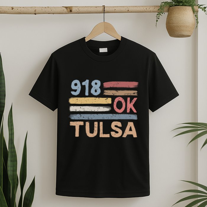 Tulsa Area Code 918 Residents State Oklahoma T-Shirt