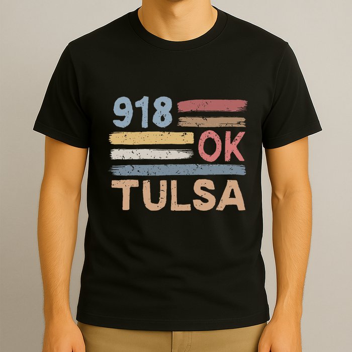 Tulsa Area Code 918 Residents State Oklahoma T-Shirt