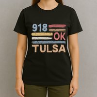 Tulsa Area Code 918 Residents State Oklahoma T-Shirt