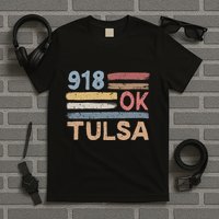 Tulsa Area Code 918 Residents State Oklahoma T-Shirt