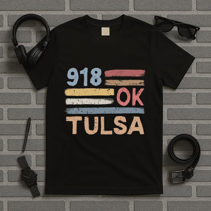 Tulsa Area Code 918 Residents State Oklahoma T-Shirt