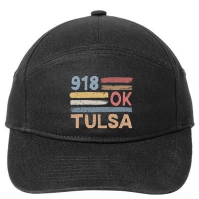 Tulsa Area Code 918 Residents State Oklahoma 7-Panel Snapback Hat
