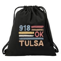 Tulsa Area Code 918 Residents State Oklahoma Drawstring Bag