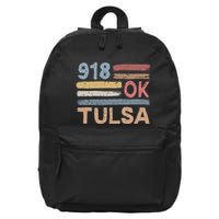 Tulsa Area Code 918 Residents State Oklahoma 16 in Basic Backpack