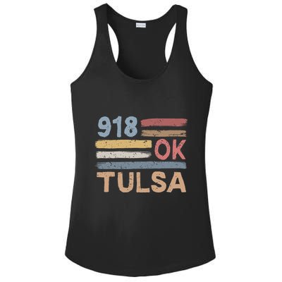 Tulsa Area Code 918 Residents State Oklahoma Ladies PosiCharge Competitor Racerback Tank