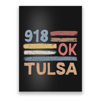 Tulsa Area Code 918 Residents State Oklahoma Poster