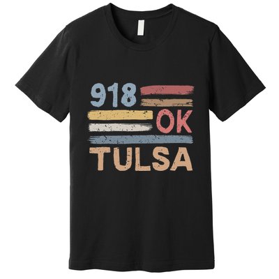 Tulsa Area Code 918 Residents State Oklahoma Premium T-Shirt