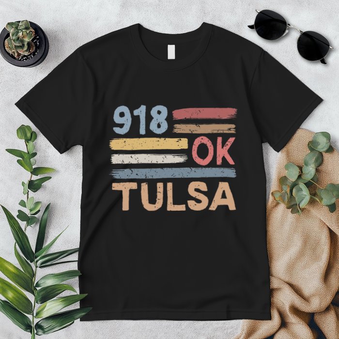 Tulsa Area Code 918 Residents State Oklahoma Premium T-Shirt