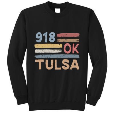 Tulsa Area Code 918 Residents State Oklahoma Tall Sweatshirt