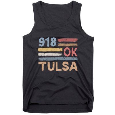 Tulsa Area Code 918 Residents State Oklahoma Tank Top