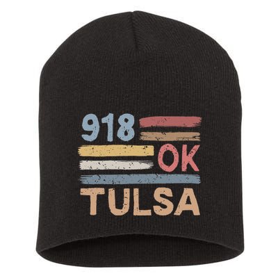 Tulsa Area Code 918 Residents State Oklahoma Short Acrylic Beanie