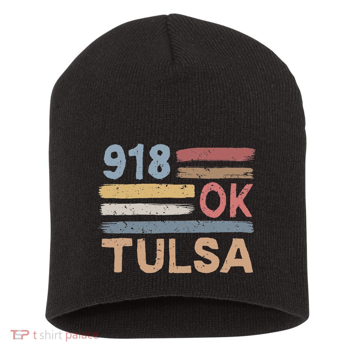Tulsa Area Code 918 Residents State Oklahoma Short Acrylic Beanie