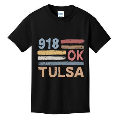 Tulsa Area Code 918 Residents State Oklahoma Kids T-Shirt
