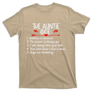 The Auntie Code Funny Aunt Birthday Gift T-Shirt