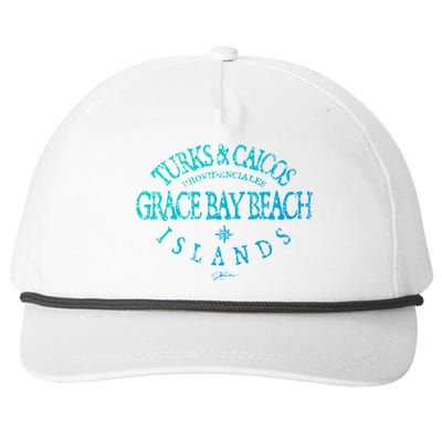 Turks And Caicos Islands Grace Bay Beach Gift Snapback Five-Panel Rope Hat