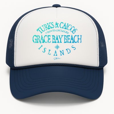 Turks And Caicos Islands Grace Bay Beach Gift Trucker Hat