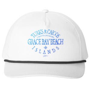 Turks And Caicos Islands Grace Bay Beach Gift Snapback Five-Panel Rope Hat