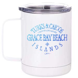 Turks And Caicos Islands Grace Bay Beach Gift 12 oz Stainless Steel Tumbler Cup