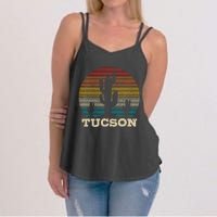 Tucson Arizona Cactus Vintage Retro Desert Souvenir Gift Women's Strappy Tank