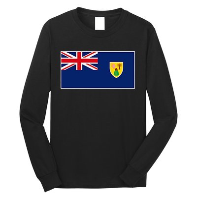 Turks And Caicos Islands Flag Providenciales Islander Long Sleeve Shirt