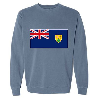 Turks And Caicos Islands Flag Providenciales Islander Garment-Dyed Sweatshirt