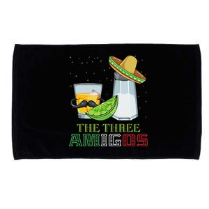 Three Amigos Cinco De Mayo Mexican Mexico Tequila Lime Salt Microfiber Hand Towel