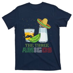 Three Amigos Cinco De Mayo Mexican Mexico Tequila Lime Salt T-Shirt