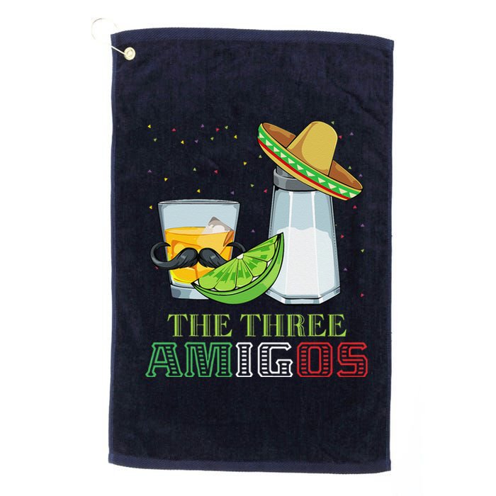 Three Amigos Cinco De Mayo Mexican Mexico Tequila Lime Salt Platinum Collection Golf Towel