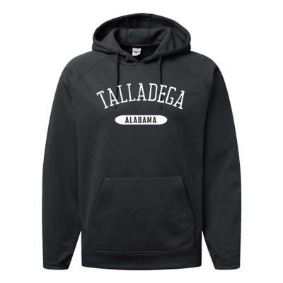 Talladega Al Classic Style Talladega Alabama Al Performance Fleece Hoodie