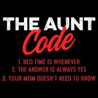 The Aunt Code Best Aunt Ever Favorite Aunt Cool Auntie Zip Tote Bag