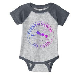 Turks And Caicos Islands Colorful Vacation Souvenir Cruise Infant Baby Jersey Bodysuit